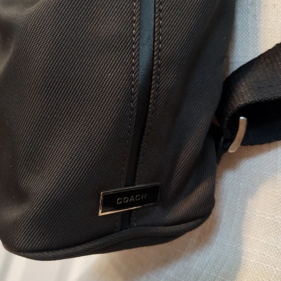 🖤Vintage Y2K Coach D3J-7441 Nylon & Leather Trim Adjustable Backpack 🖤 - Picture 15 of 16